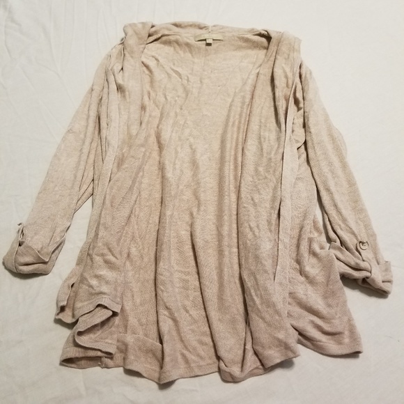 Joan Vass Studio Size Medium Cream Cardigan - Picture 3 of 7